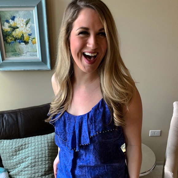 Rebecca Taylor Blue Blouse - Picture 5 of 5